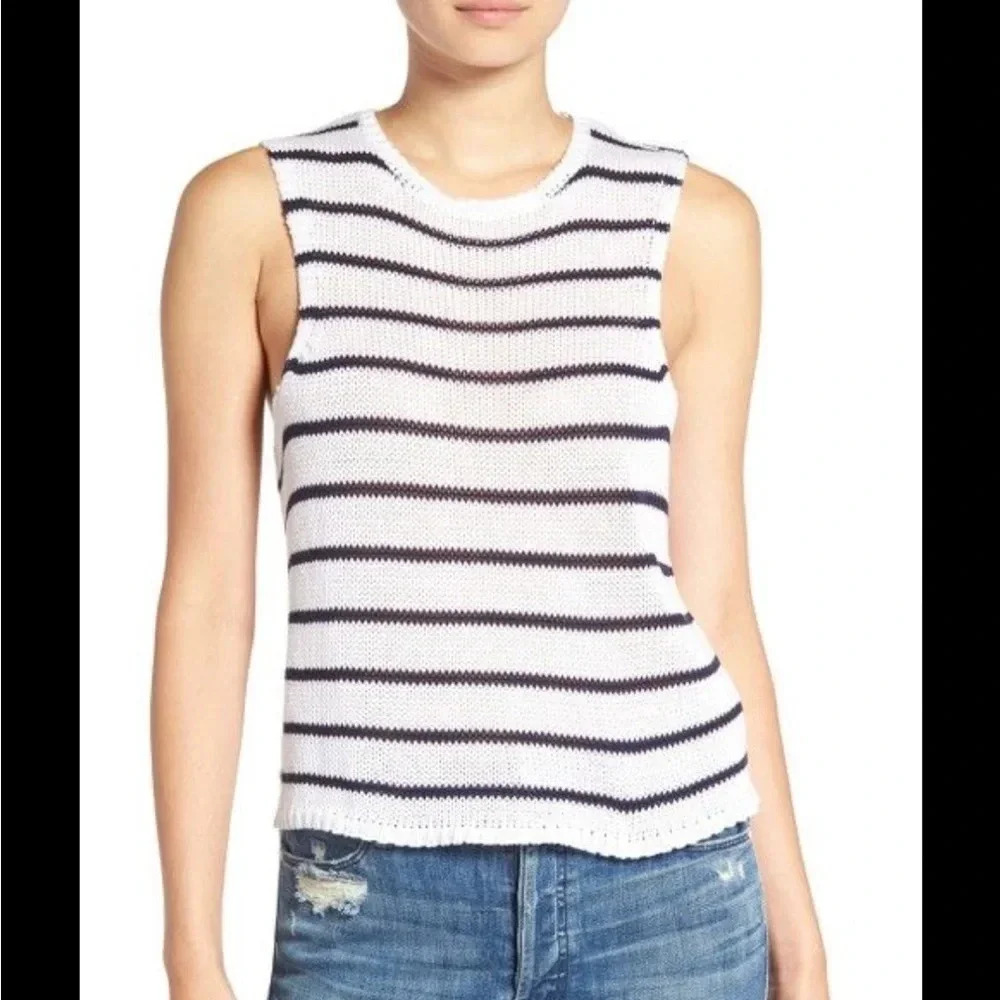 RAILS JENNA STRIPED KNIT TANK